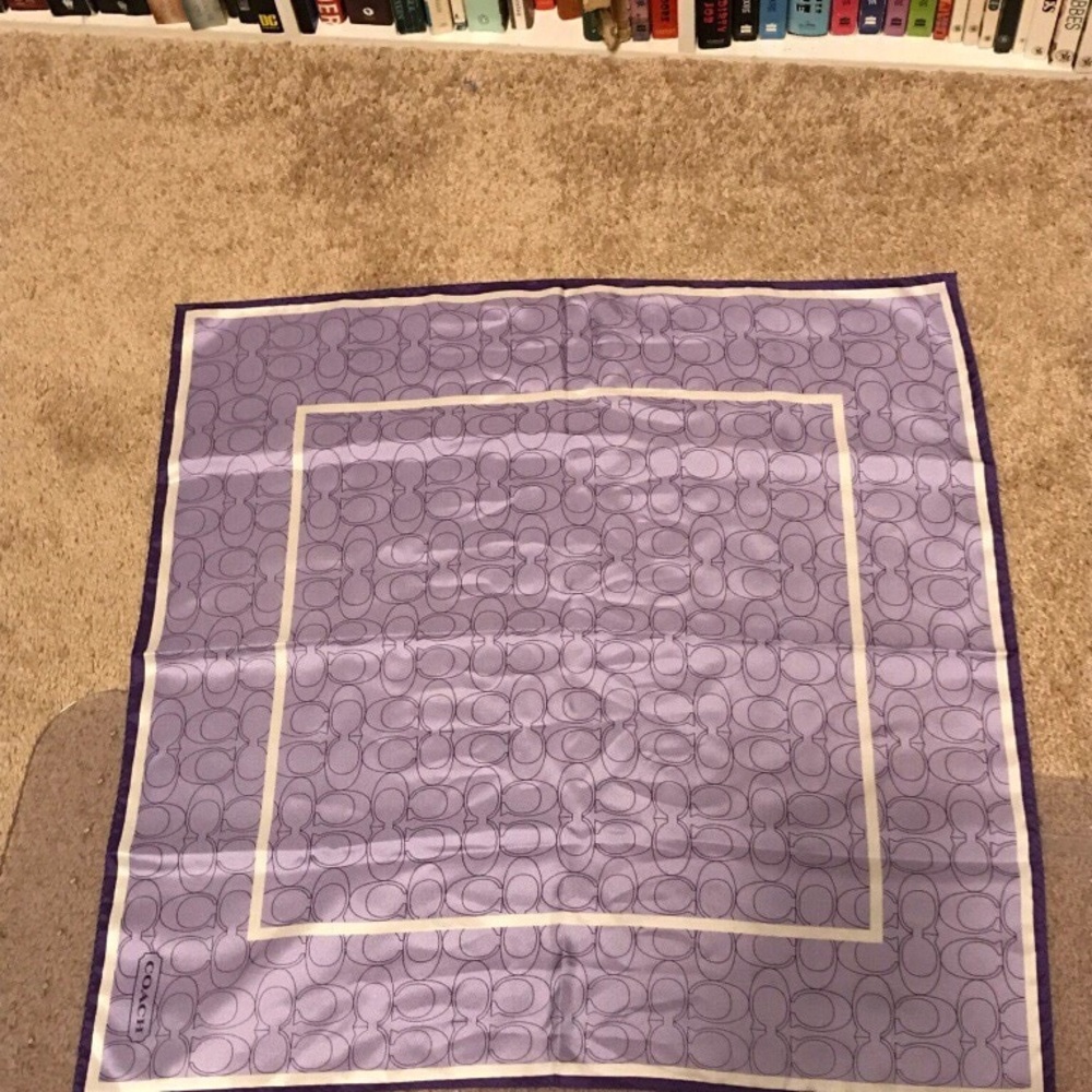 Coach scarf/wrap, 100% silk